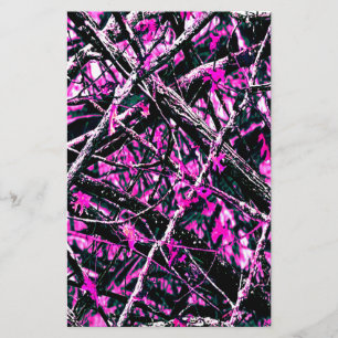 Rosa Camouflage "Real" Briefpapier