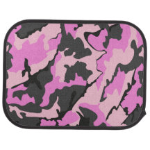 Rosa Camouflage-Rückseiten-Auto-Matten