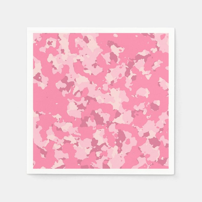 Rosa Camouflage Serviette (Vorderseite)