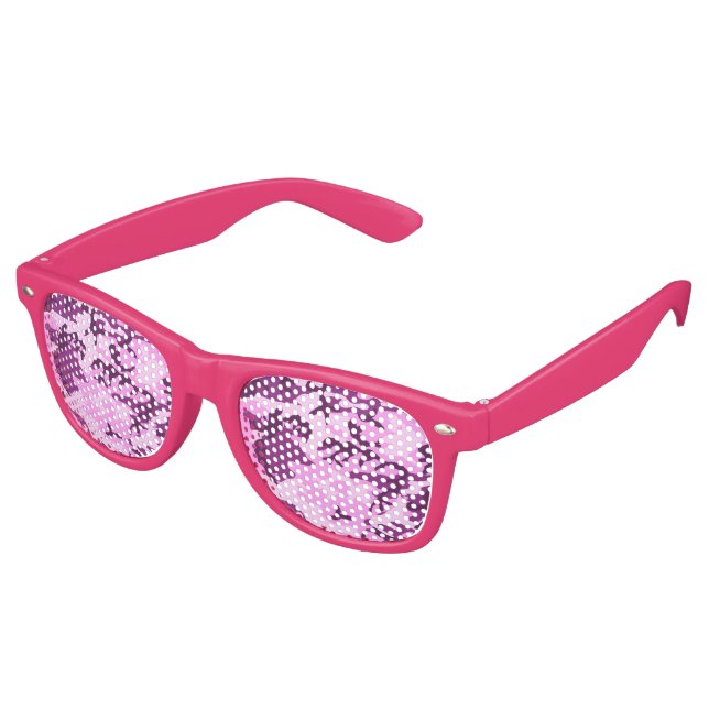 Rosa Camouflage Sonnenbrille/Schatten Sonnenbrille (Schrägansicht)