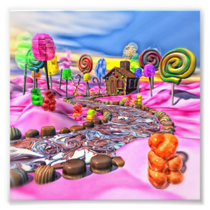 Rosa Candyland Fotodruck
