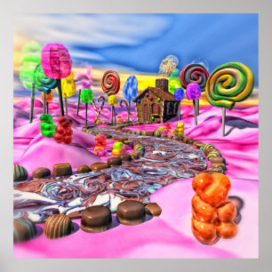 Rosa Candyland Poster