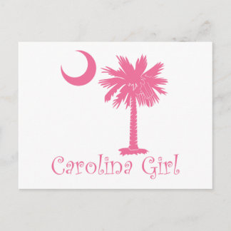 Rosa Carolina-MädchenPalmetto Postkarte