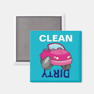 Rosa Cartoon-Auto Magnet
