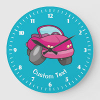Rosa Cartoon Großuhr