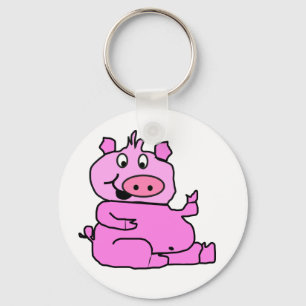 Rosa Cartoon Schlüsselkette Schlüsselanhänger