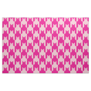 Rosa Catstooth Stoff