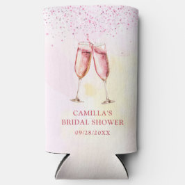 Rosa Champagner-Brautparty Selters Dosenkühler