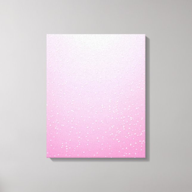 Rosa Champagner mit zarten Bläschen Kunst Leinwanddruck (Vorderseite)