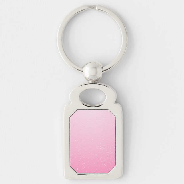 Rosa Champagner mit zarten Bläschen Kunst Schlüsselanhänger (Vorderseite)
