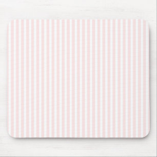Rosa Charlotte und Weiß Stripes Baby-Rosa Mousepad