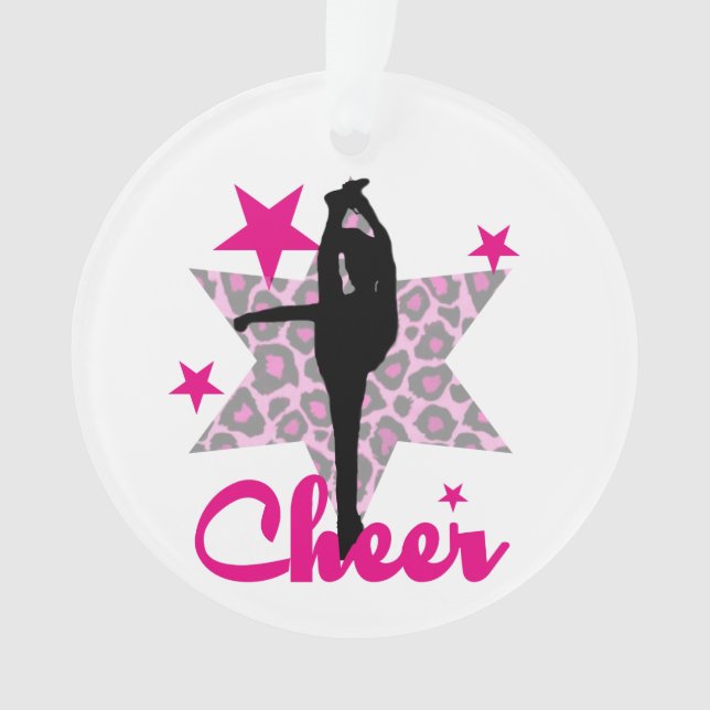 Rosa Cheerleader Ornament (Vorderseite)