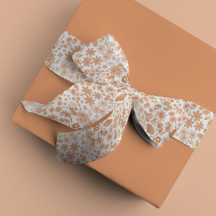 Rosa Chic Ditzy Blumen Satinband