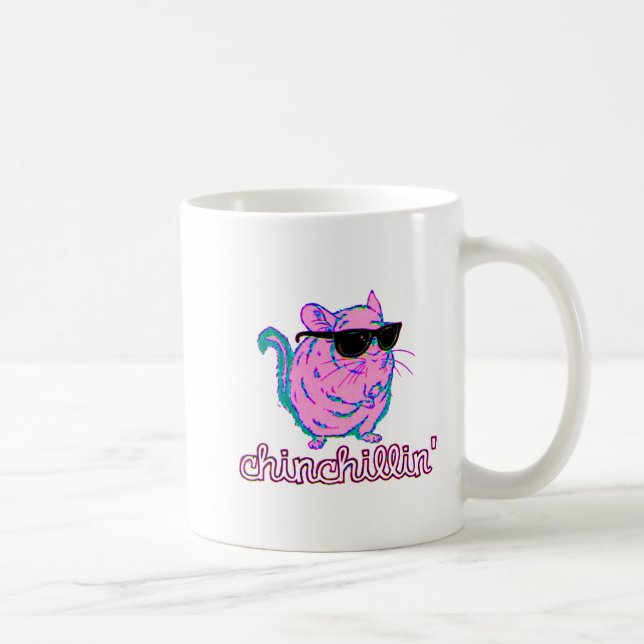 Rosa Chinchillin Neonchinchilla Kaffeetasse (Rechts)