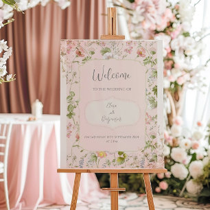 Rosa Chinesische Hochzeit Poster