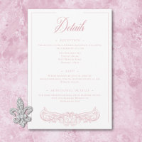 Rosa Chinoiserie Bird Wappen Wedding