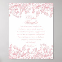 Rosa Chinoiserie Flora Windel Gedanken Baby Shower