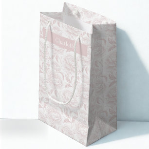 Rosa Chinoiserie-Pfingstrosen Kleine Geschenktüte