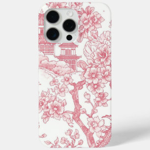Rosa Chinoiserie-Toile-Drache Kirschblüte Case-Mate iPhone Hülle