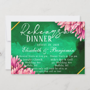 Rosa Chrysanthema Gold Probe Dinner Einladung