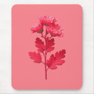 Rosa Chrysantheme Mousepad