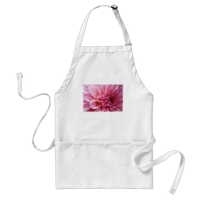 Rosa Chrysantheme-Schürze Schürze (Vorne)