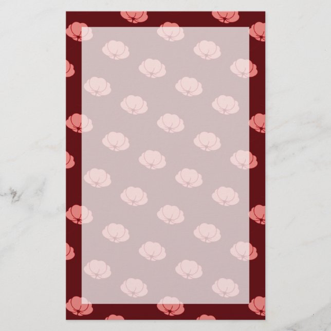Rosa Chrysanthemum-Blume Briefpapier (Vorderseite)