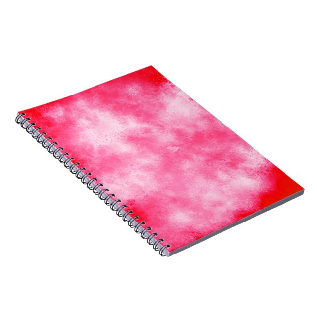 rosa Cloud-Effect-Notebook Notizblock (Rechte Seite)