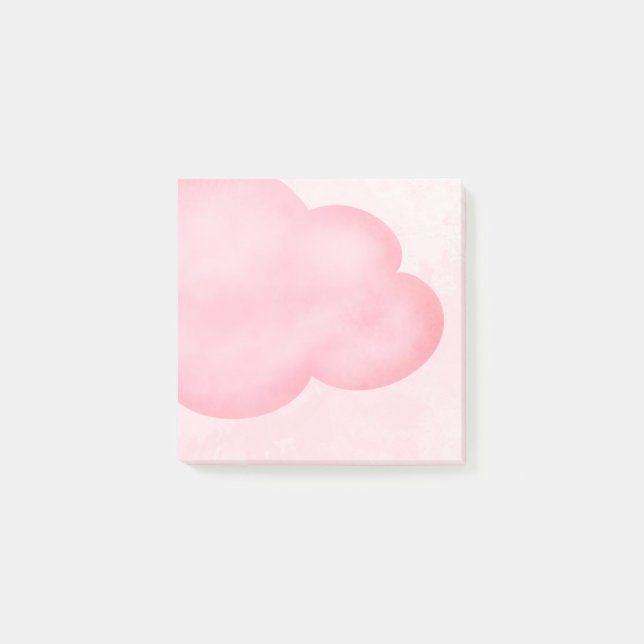 Rosa Cloud Post-it Klebezettel (Vorderseite)