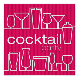Rosa Cocktail Party Poster