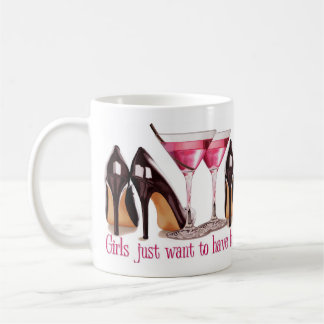Rosa Cocktail und Stilette Kaffeetasse