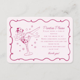 Rosa Cocktails und Cowgirls, bitte einfügen Begleitkarte