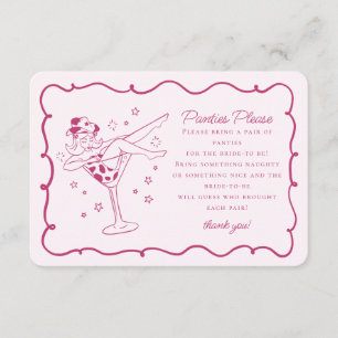 Rosa Cocktails und Cowgirls, bitte einfügen Begleitkarte