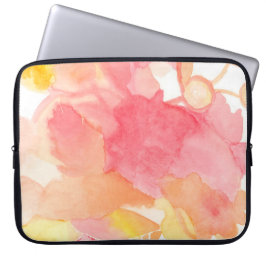 Rosa Computer-Mit Blumenkasten Laptopschutzhülle