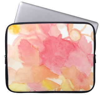 Rosa Computer-Mit Blumenkasten Laptopschutzhülle