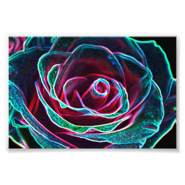 Rosa con efecto abstracto fotodruck