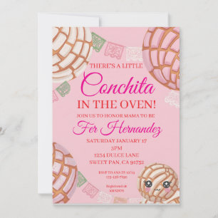 Rosa Concha-Baby-Shower Einladung