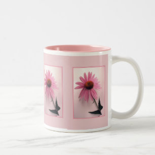 Rosa Coneflower Tasse