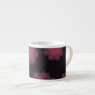 Rosa, cool, trendige, moderne Abstraktion der Blum Espressotasse