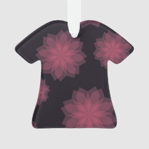 Rosa, cool, trendige, moderne Abstraktion der Blum Ornament