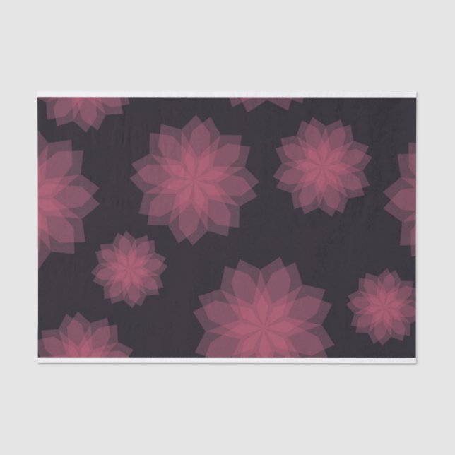 Rosa, cool, trendige, moderne Abstraktion der Blum Seidenpapier (Vorderseite)