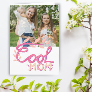 Rosa Coole Mutter Handlettering Muttertag Foto Karte