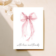 Rosa Coquette Bow Wasserfarbe Brautparty