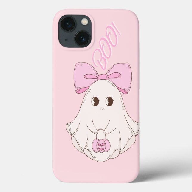 Rosa Coquette Ghost Case-Mate iPhone Hülle (Rückseite)