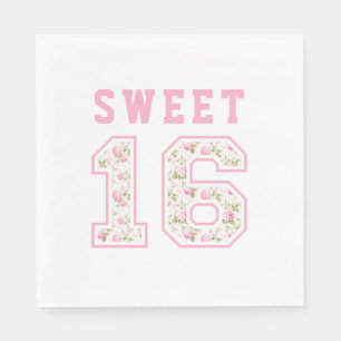 Rosa Coquette Sweet 16 University Serviette