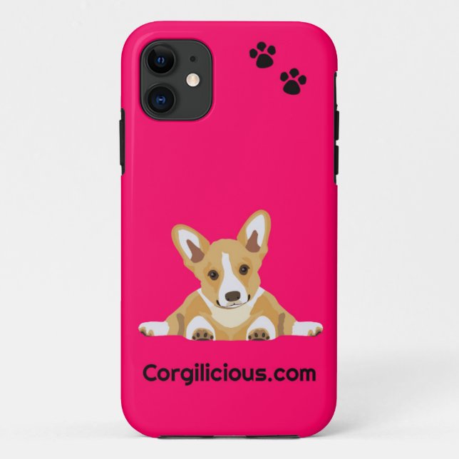 Rosa Corgi-Welpe iPhone 5 Fall Case-Mate iPhone Hülle (Rückseite)