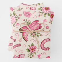 Rosa Cowgirl-Baby-Shower-Papierteller | Stiefel Sc