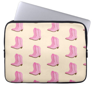 Rosa Cowgirl-Cowboystiefel Land Texas Ranch Laptopschutzhülle