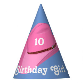 Rosa Cowgirl Partyhütchen