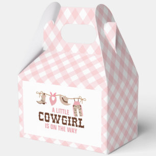 Rosa Cowgirl Western-Baby-Party Geschenkschachtel